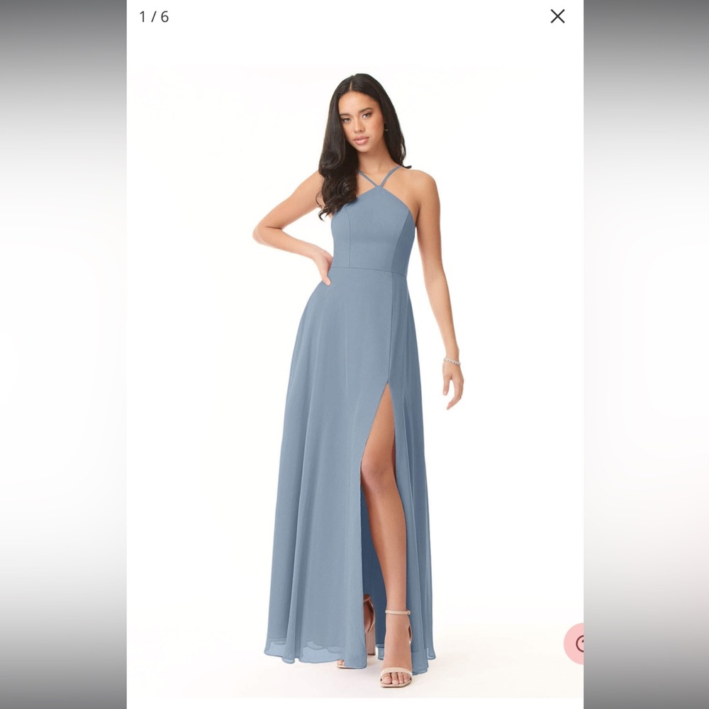 Azazie Bailey dusty blue